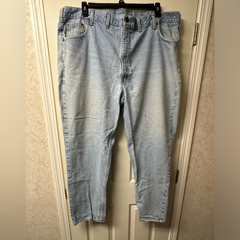 Carhartt Relaxed Fit Straight Denim Light Blue 48 X 32